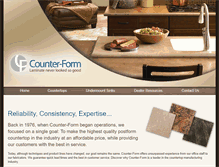 Tablet Screenshot of counter-form.com